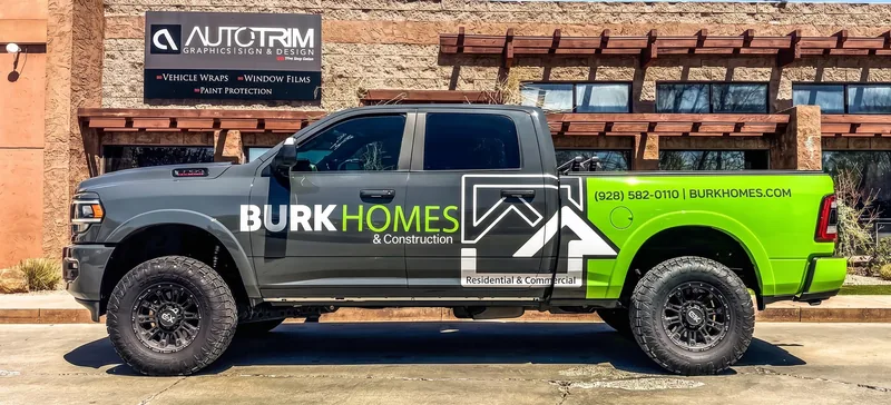 Burk Homes Dodge Ram two-tone wrap