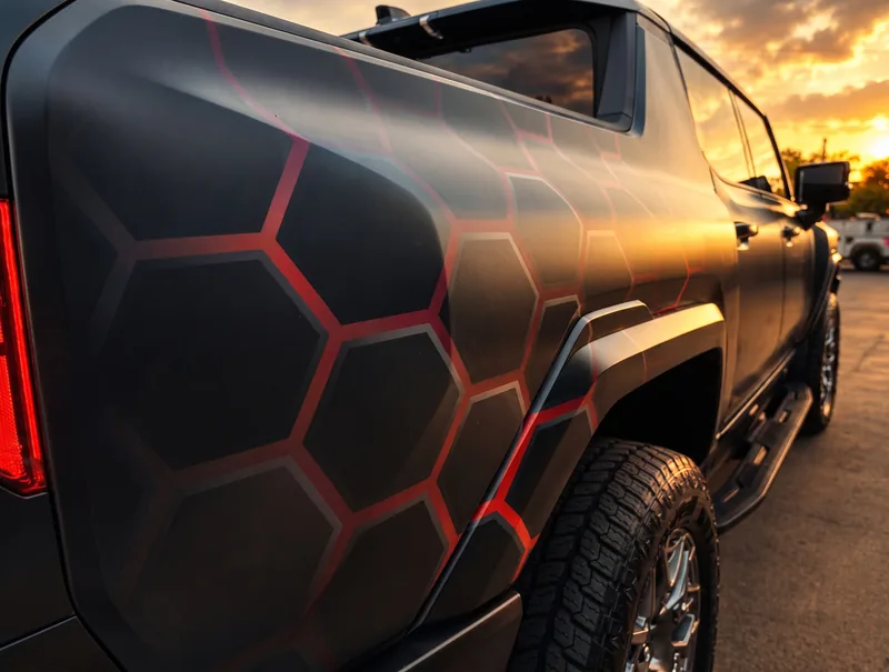 HEV truck rear detail