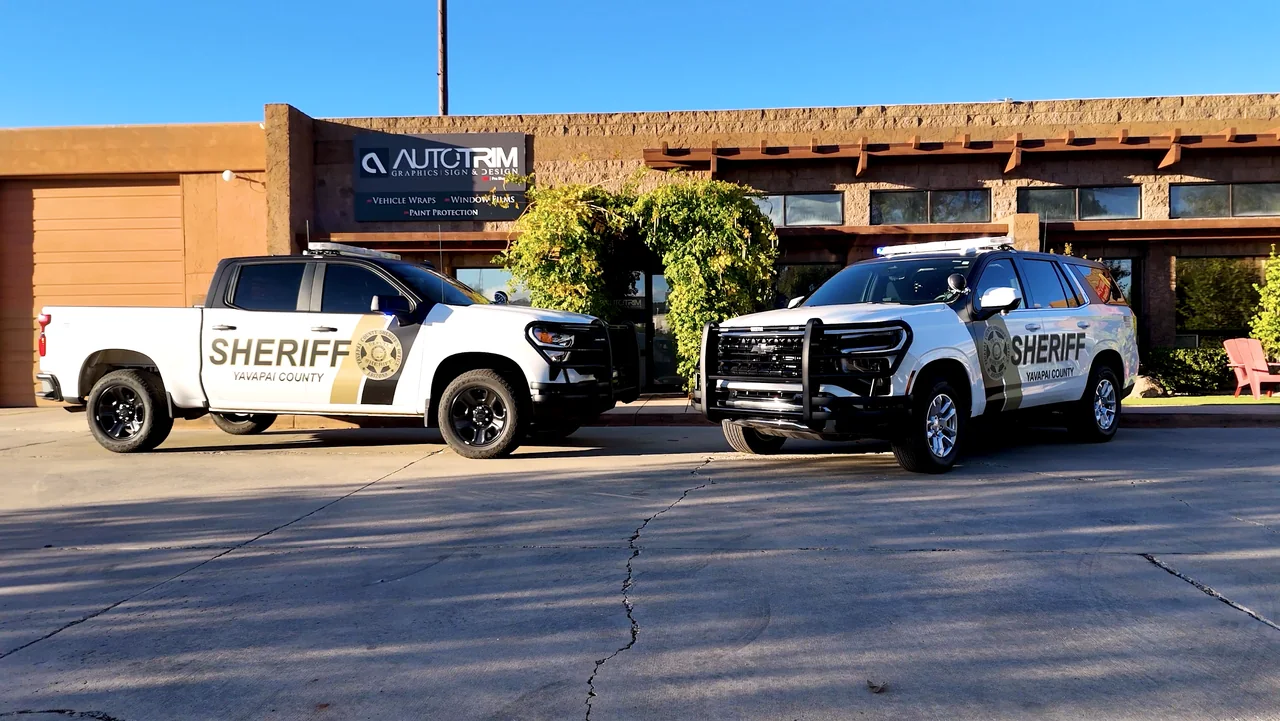 Yavapai County Sheriff vehicles at Auto Trim Plus