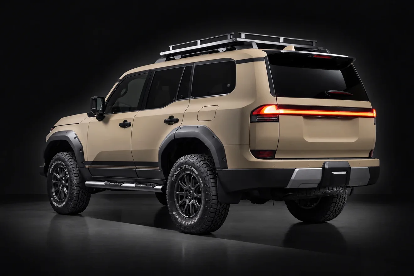 An SUV finished in matte paint protection film, the bodywork flat and non-reflective