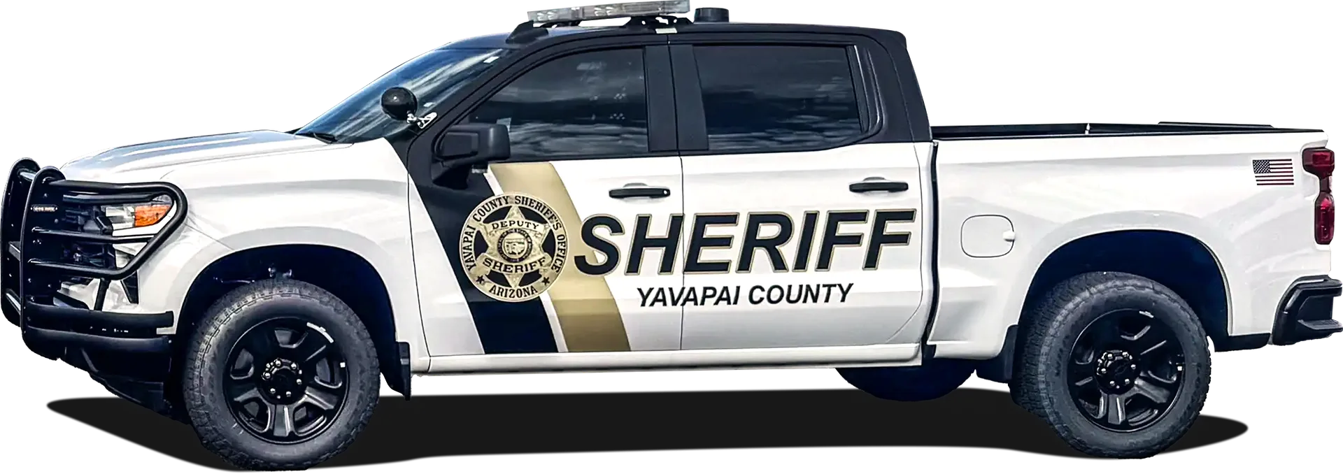 Yavapai County Sheriff Silverado with fleet graphics by Auto Trim Plus